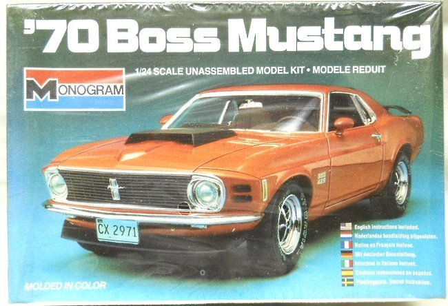 Monogram 1/24 1970 Ford Boss Mustang, 2282 plastic model kit